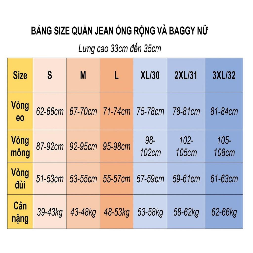 Quần jean baggy Size S đến 3XL - JBG55