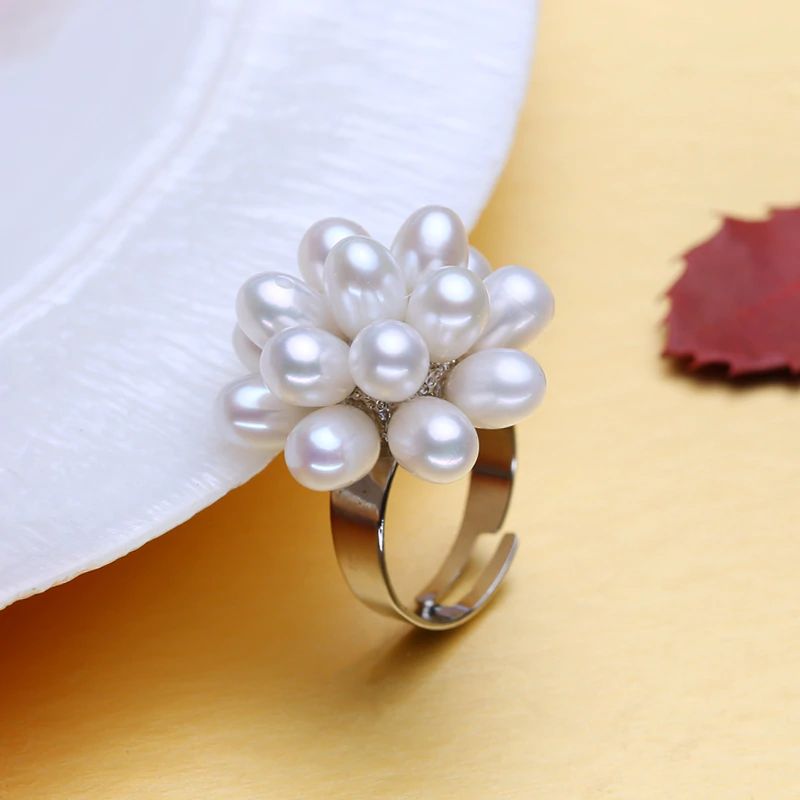 Nhẫn Ngọc Trai Bạc Cao Cấp Chùm Dâu - Trang Sức Cô Tấm - MULBERRIES PEARL - CTJ0113