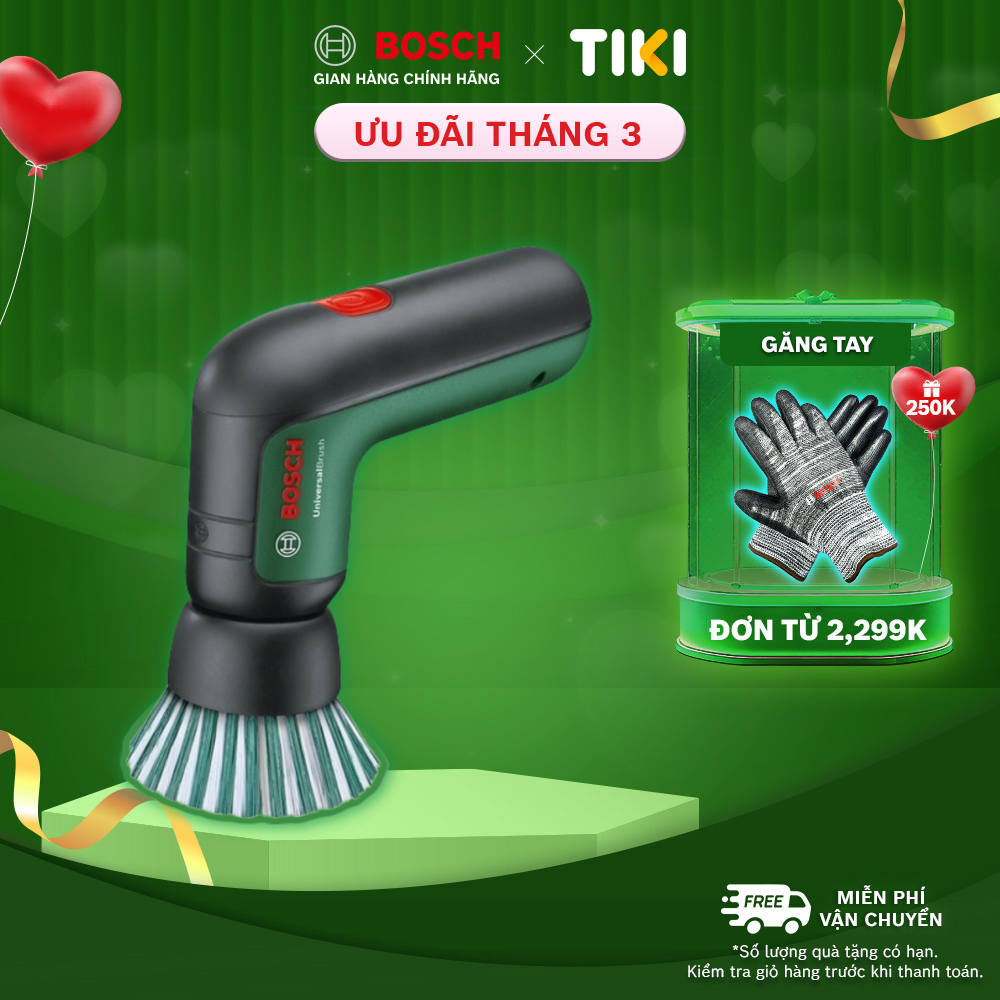 Máy cọ rửa vệ sinh Bosch đa năng dùng pin