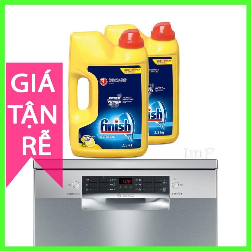 Combo 2 can Bột rửa chén bát Finish 1kg