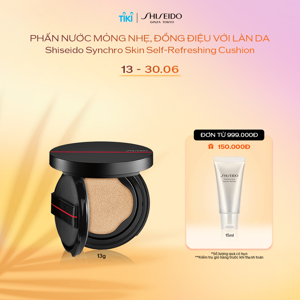 Phấn nước Shiseido Synchro Skin Self-Refreshing Cushion Refill(+ Case) 13g