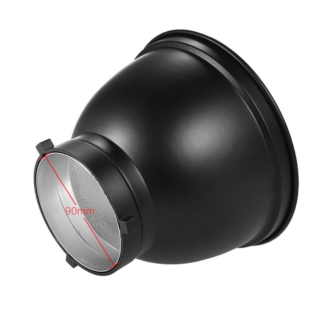 Bộ khuếch tán đèn phản xạ tiêu chuẩn 7 "Đĩa bóng với lưới tổ ong 20 ° 40 ° 60 ° cho đèn flash Bowens Mount Studio