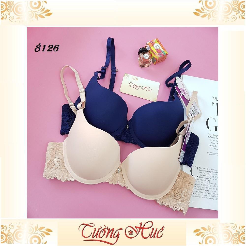 Áo lót nữ annie Bra 8126 trơn lưng ren.