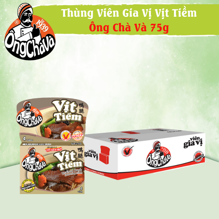 Thùng Viên Gia Vị Vịt Tiềm 75g Ông Chà Và 144 hộp Siêu Tiết Kiệm Và Siêu Tiện Lợi Cho Quán Ăn