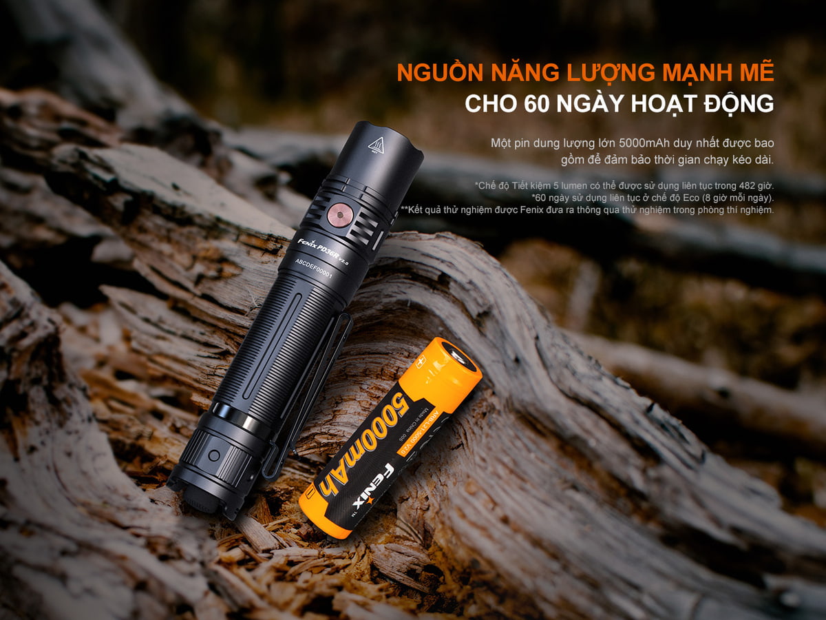 Đèn pin cầm tay Fenix PD36R V2.0