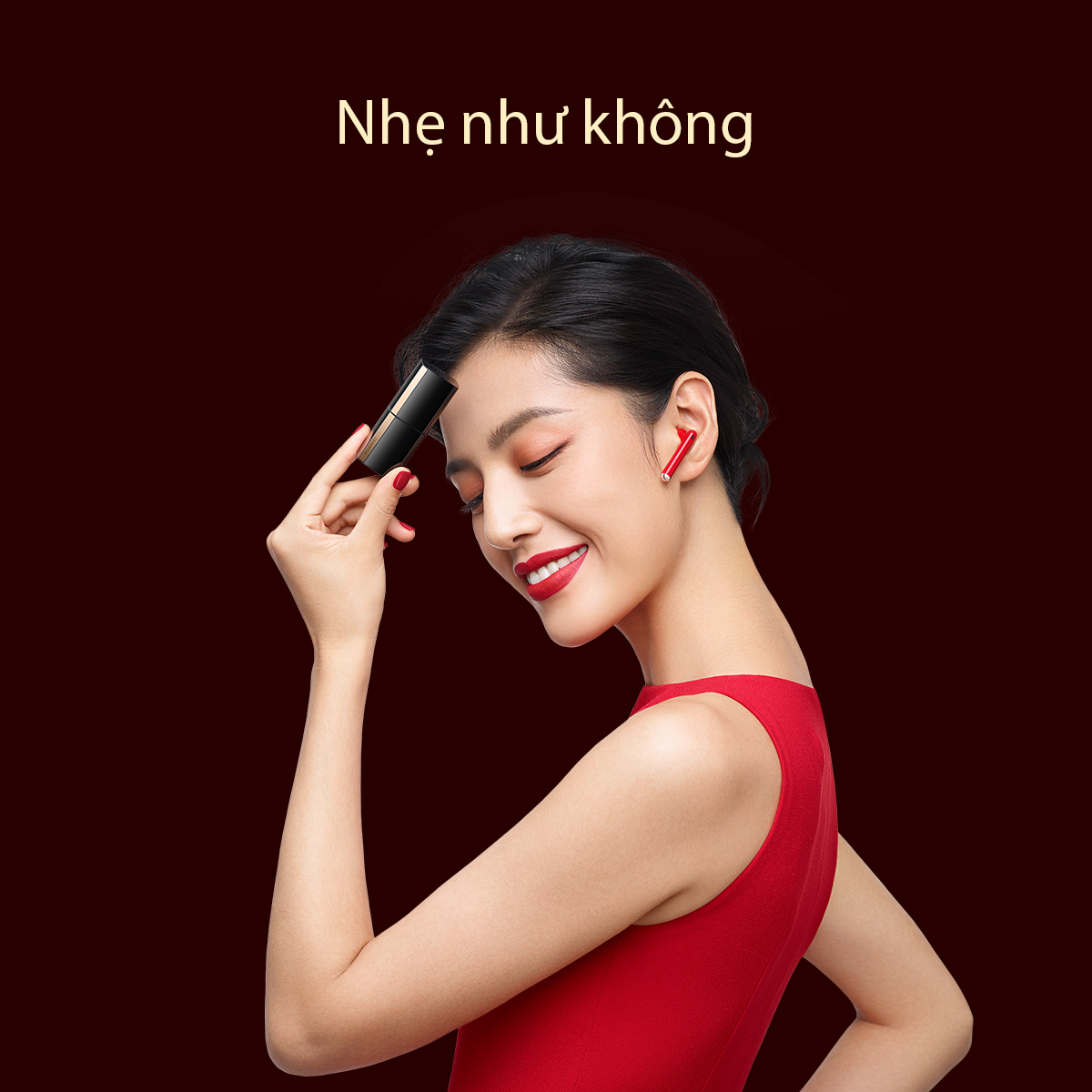 Tai Nghe Không Dây HUAWEI FreeBuds Lipstick | Âm Thanh Độ Phân Giải Cao | Nhẹ Như Không | Chống Ồn Chủ Động Thiết Kế Mở 2.0 | Hàng Chính Hãng