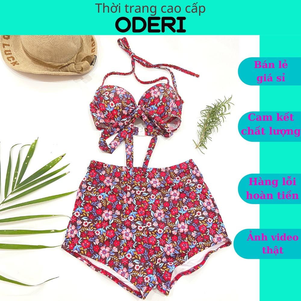 BIKINI, ĐỒ BƠI ĐI BIỂN HAI MẢNH GỌNG THẮT NƠ DÂY CÀI KHÓA LƯNG QUẦN CẠP CAO SEXY HM-121