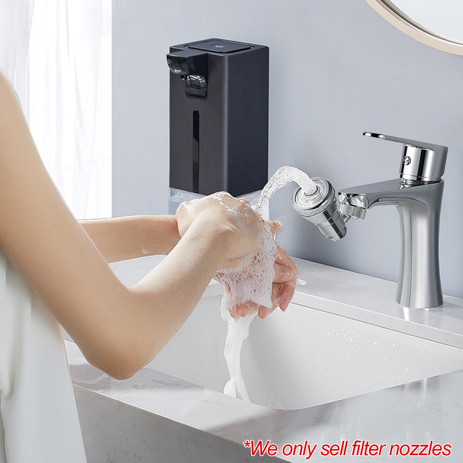 ĐầuVòi sen dùng trong phòng tắm, nhà bếp có 4 lớp lưới lọc xoay 720 °tiết kiệm nước