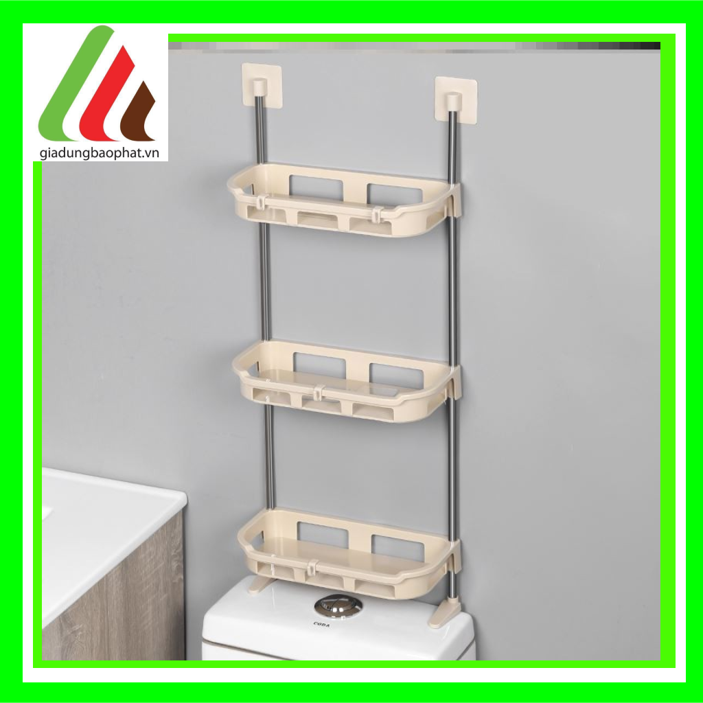 KỆ 3 TẦNG KÊ TOILET DÁN TƯỜNG SIÊU CHẮC CHẮN