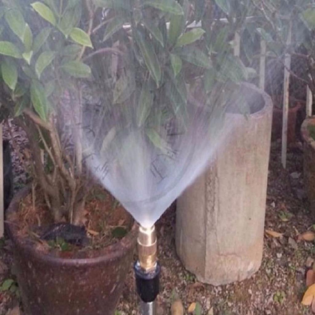 Bộ tưới cây tự động 12 đầu phun sương bằng đồng kèm van nước hẹn giờ