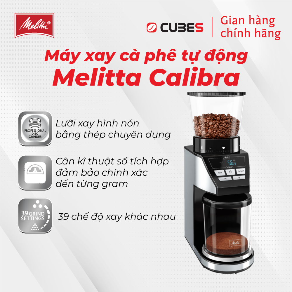 Máy xay cafe Melitta Calibra - Hàng nhập khẩu