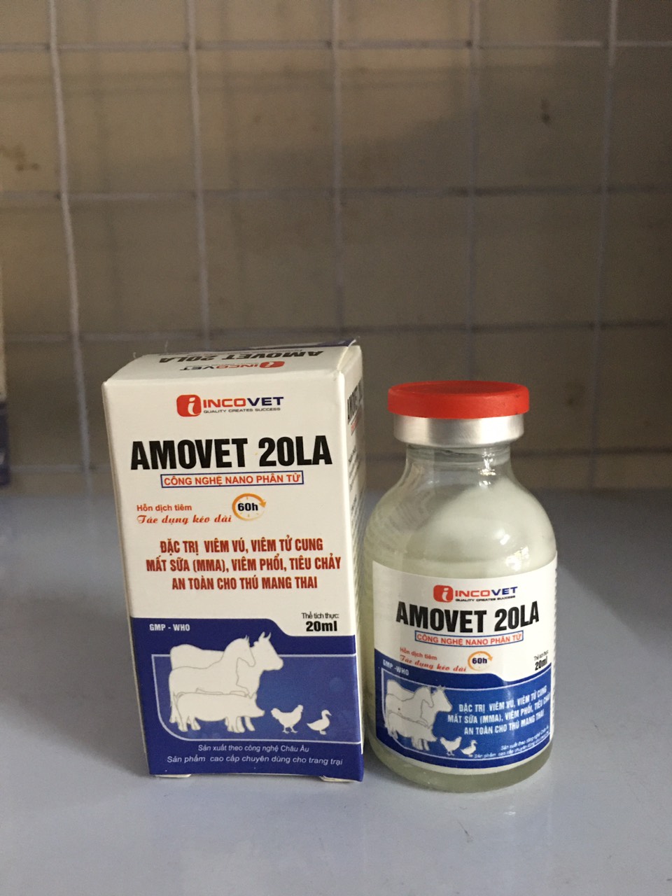 Amox 20% Inco tiêu viêm cho chó, mèo, gia súc
