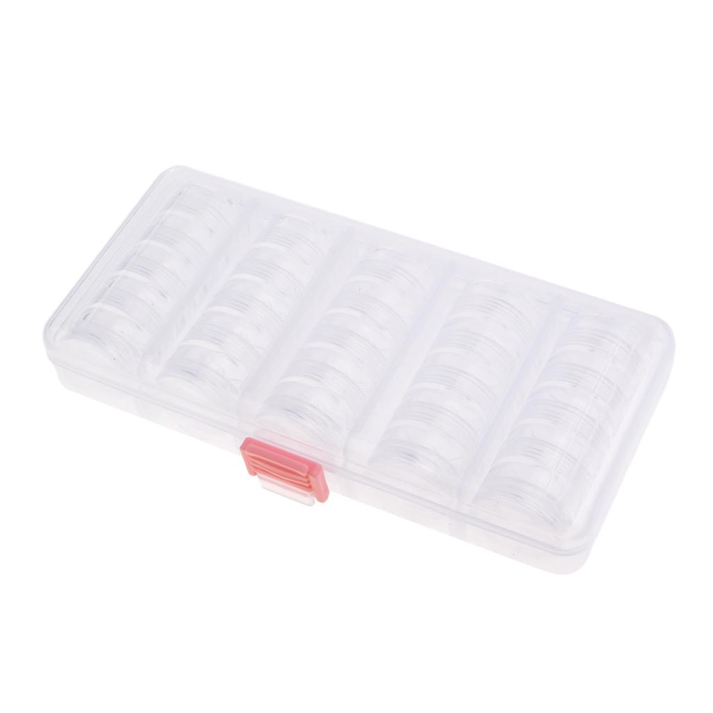 25 Cosmetic Empty Jar Pot Eyeshadow Makeup Cream Lip Balm Container Portable