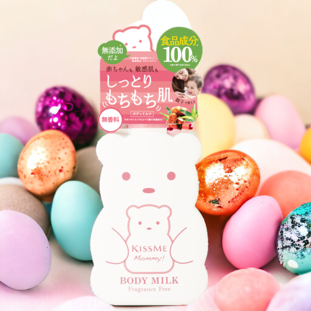 Sữa Dưỡng Thể Kissme Mommy Body Milk Cấp Ẩm Dành Cho Bé Từ 6 Tháng Tuổi Và Làn Da Nhạy Cảm