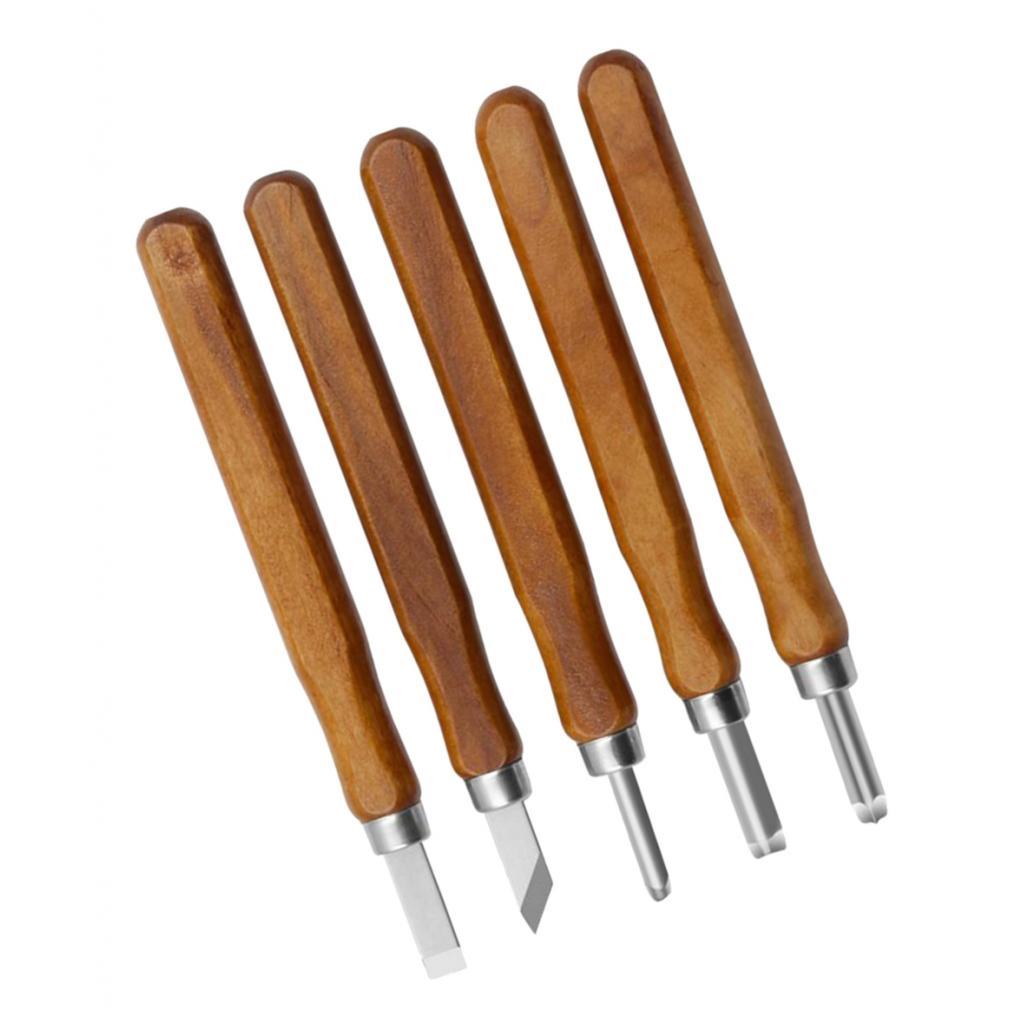 5pcs Woodworking Carving Tools Set Sculpting Knife Kit Durable Hand Chisels