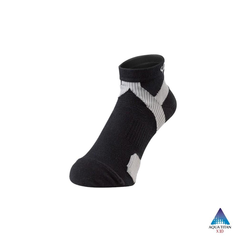 Tất thể thao cổ ngắn Phiten sport socks (socking) - Đen xỏ ngón