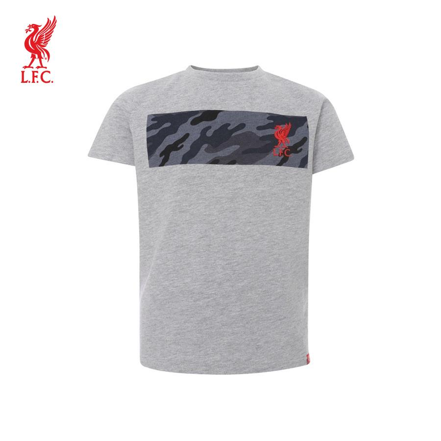 Áo thun tay ngắn thể thao trẻ em Lfc Int Jnr Camo Navy - A15744