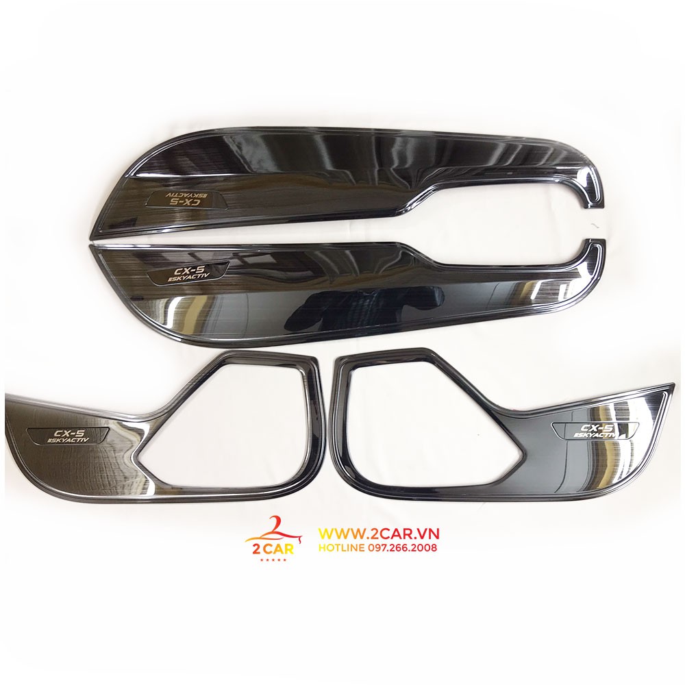 Ốp Tapli, màng loa cánh cửa xe Mazda CX5, CX-5 2018- 2022 Ốp chống xước cánh cửa, Hàng TiTan Cao Cấp