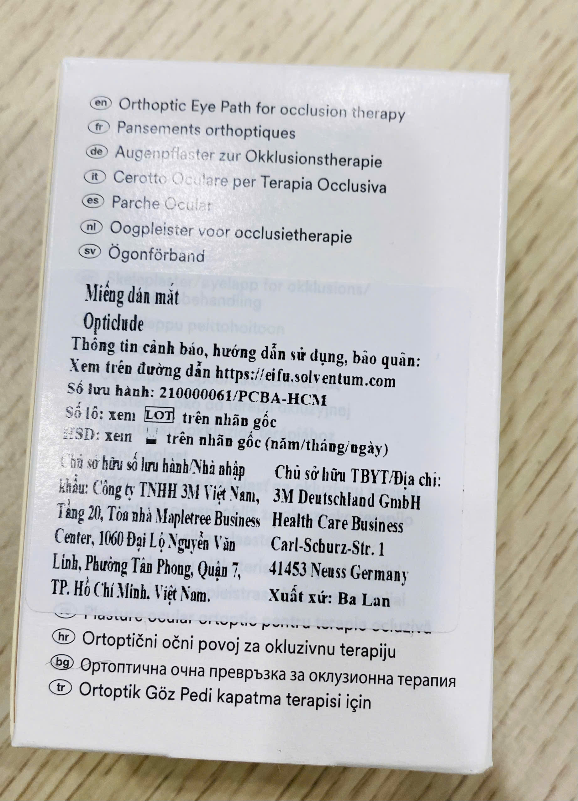 Miếng dán mắt 3M Nexcare nhược thị cỡ lớn 1539 cho trẻ trên 6 tuổi ( bao bì mới)