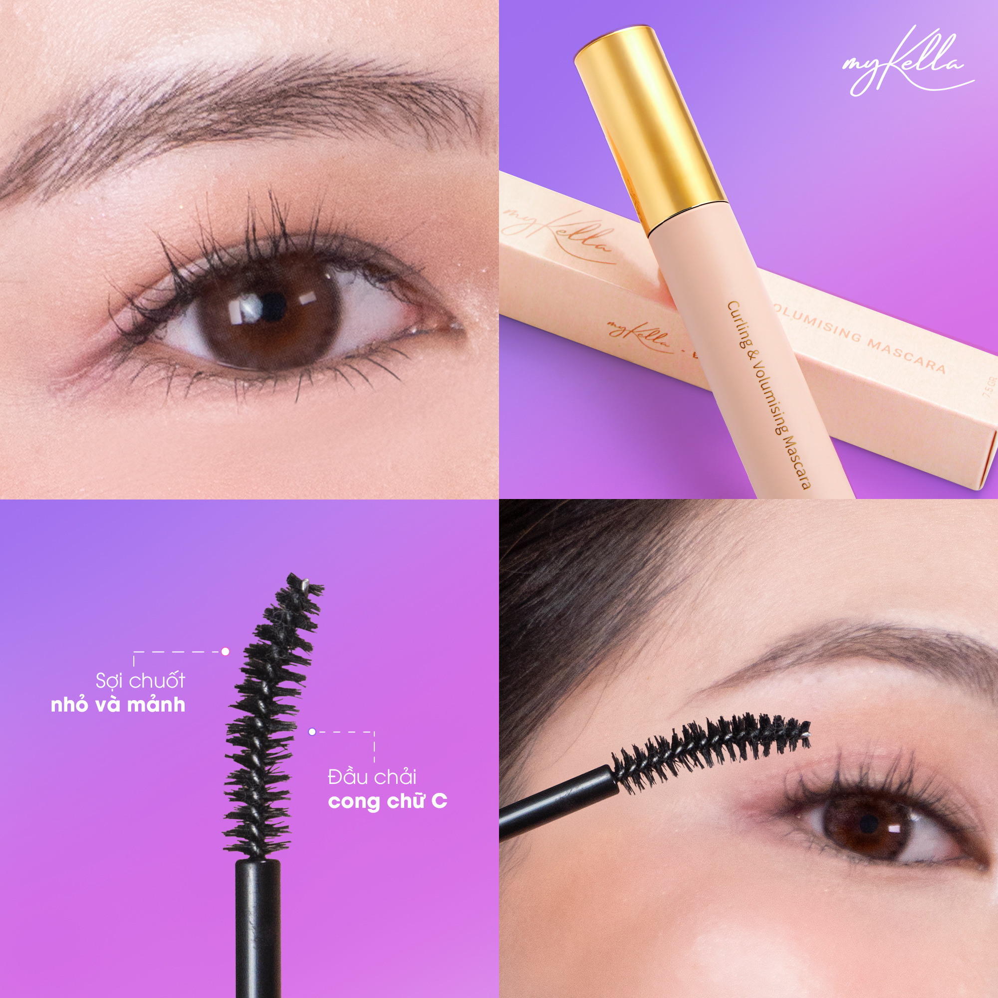 Mascara myKella kháng nước lâu trôi