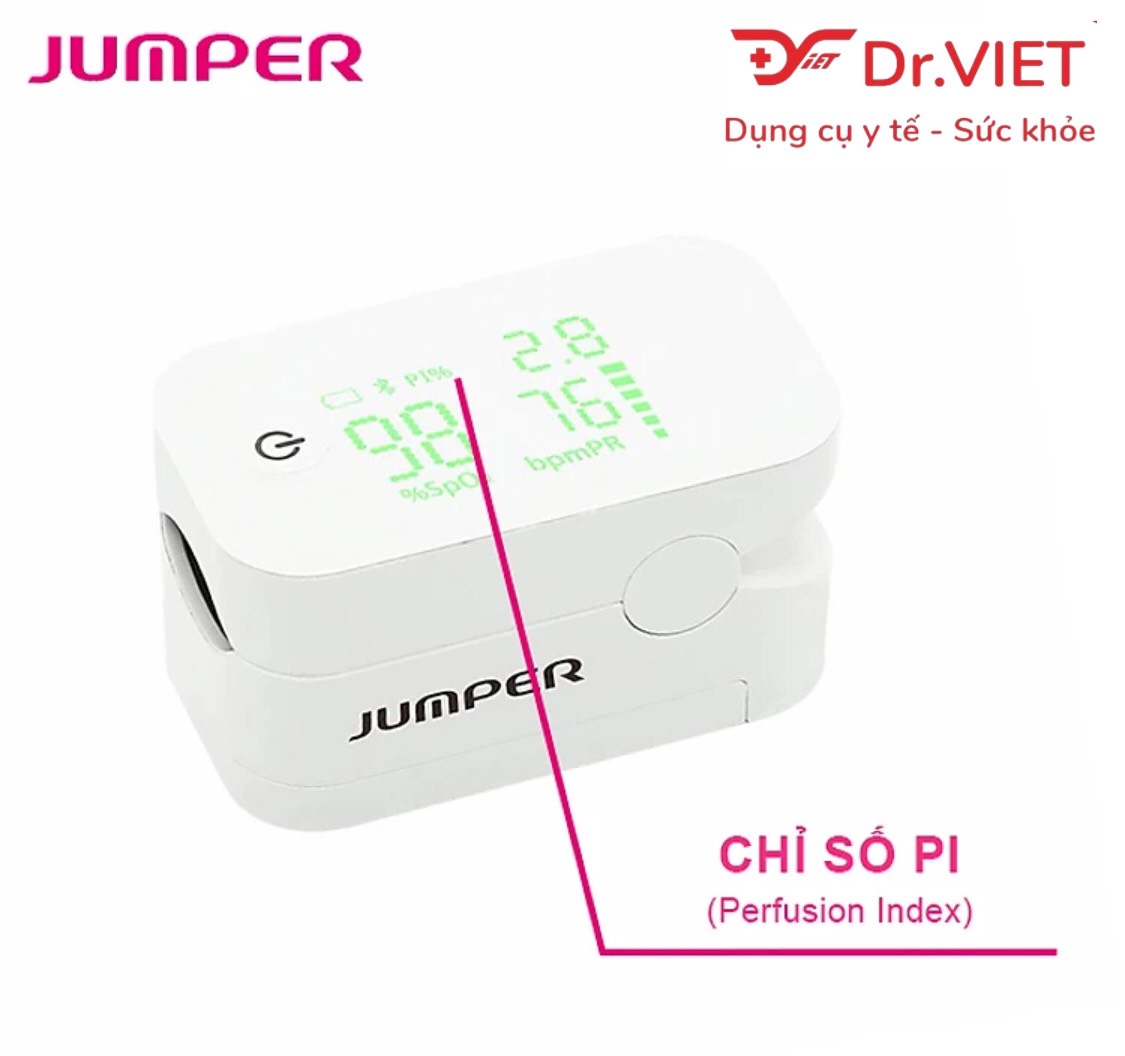 Máy đo nồng độ oxy máu và nhịp tim Jumper JPD-500G (Bluetooth) Chính hãng-Đo nồng độ oxy mà không cần xâm lấn,dễ dàng phù hợp với mọi đối tượng, tiết kiệm điện, sử dụng lâu dài.