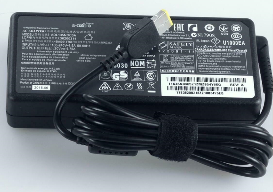 Sạc cho Laptop Lenovo ThinkPad T440p T540p  W541 135W AC Charger Power Supply Adapter