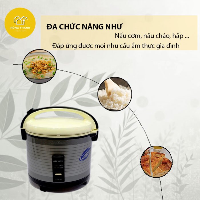 [HÀNG CHÍNH HÃNG] Nồi Cơm Điện Hiệp Hưng HH-457 Dung Tích 1L8 Sản Phẩm Việt Dành Cho Người Việt