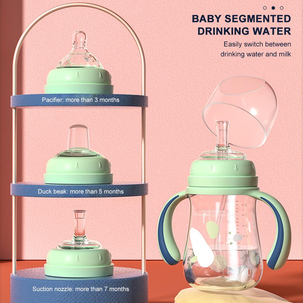 Nước Cho Bé Sippy Cup Cho Bé Cốc Có Ống Hút Chống Rò Rỉ Bi Trọng Lực Uống Học Ống Hút Nước Không Có BPA