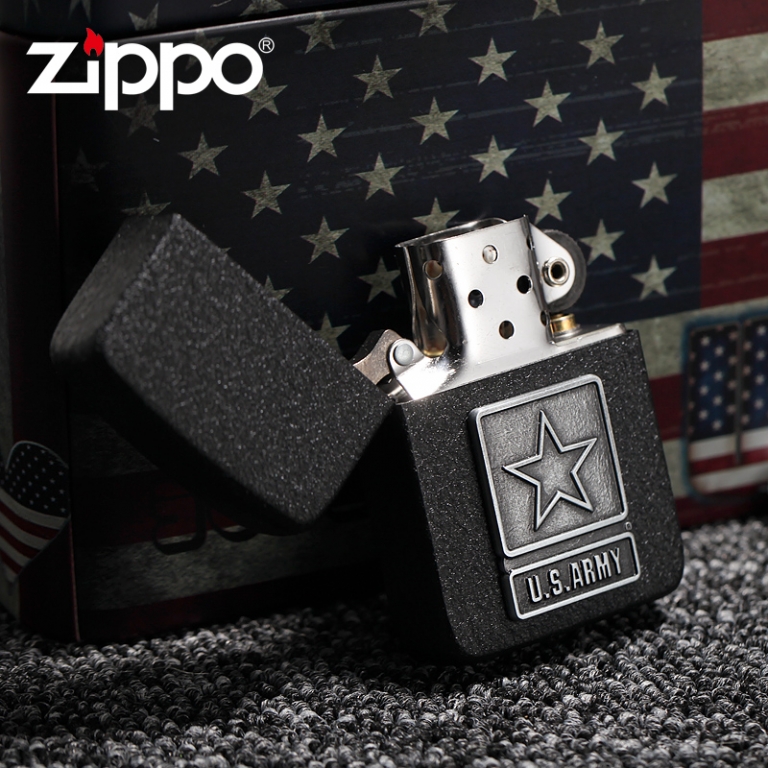 Bật Lửa Zippo U.S. Army Black Crackle 28583