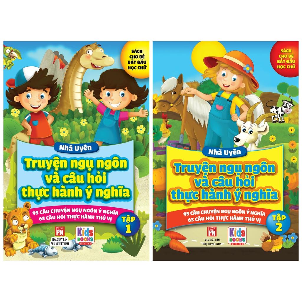 Sách - Combo 2 Quyển Truyện Ngụ Ngôn Và Câu Hỏi Thực Hành Ý Nghĩa - 95 Câu Chuyện Ngụ Ngôn Ý Nghĩa