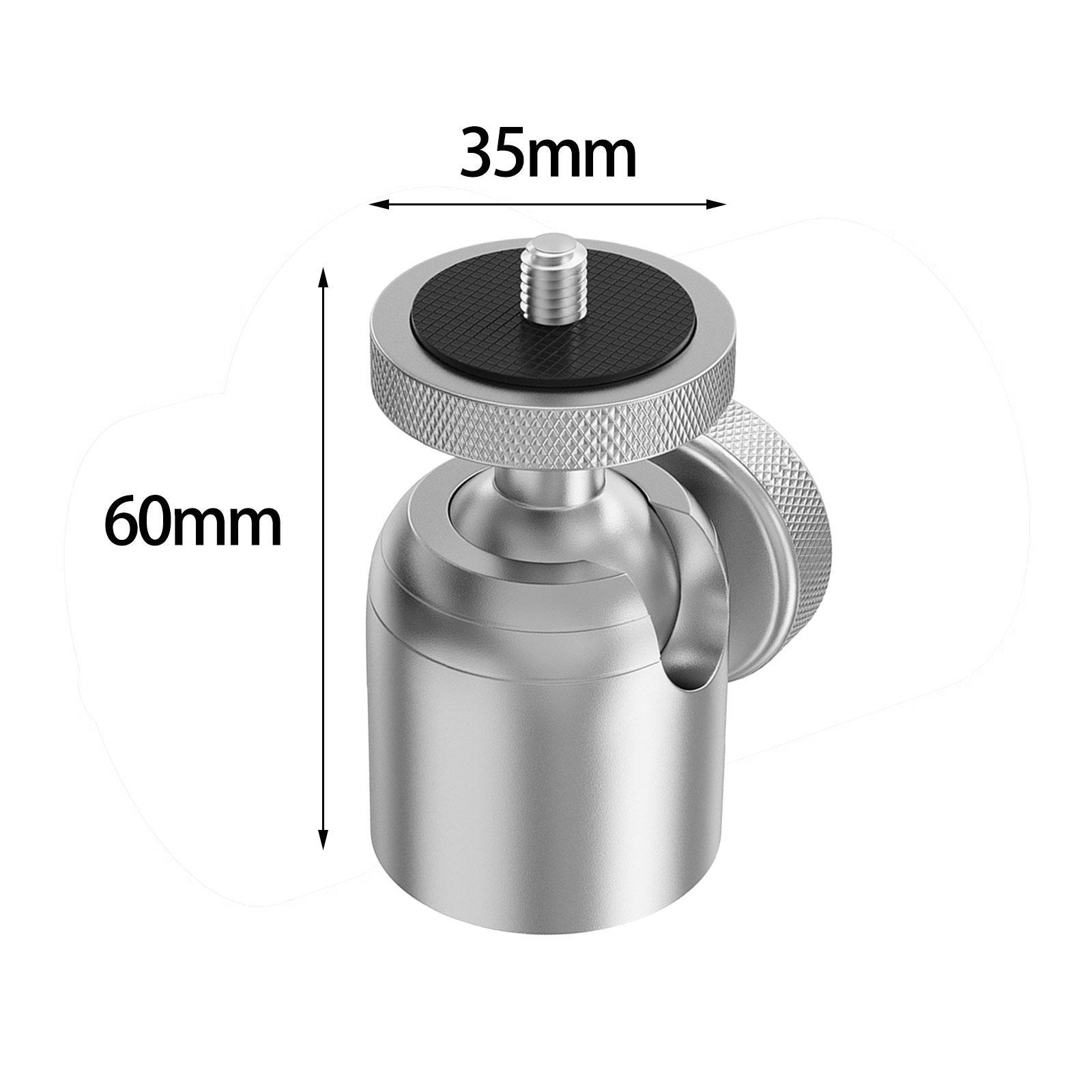 Mini Ball Head Easy Using Mini Tripod Ball Mount for DSLR Cameras Monopods