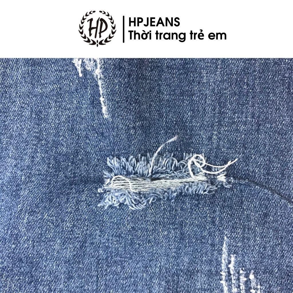 Quần Jean Bé Trai HPJEANSQ410 Hậu Bùi Quần Jean Bé Trai Size Đại HP Jeans Cotton 100% Cho Bé Từ 10 Đến 13 Tuổi