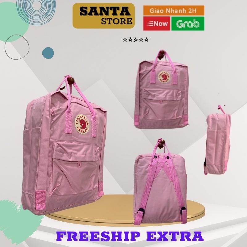 Balo thời trang nữ Hồng pastel đi học chống nước, cặp sách phong cách Ulzzang Hàn Quốc đựng laptop