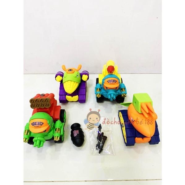 Đồ chơi xe công trình, xe cứu hoả, xe cảnh sát, xe zombie tháo lắp cho bé