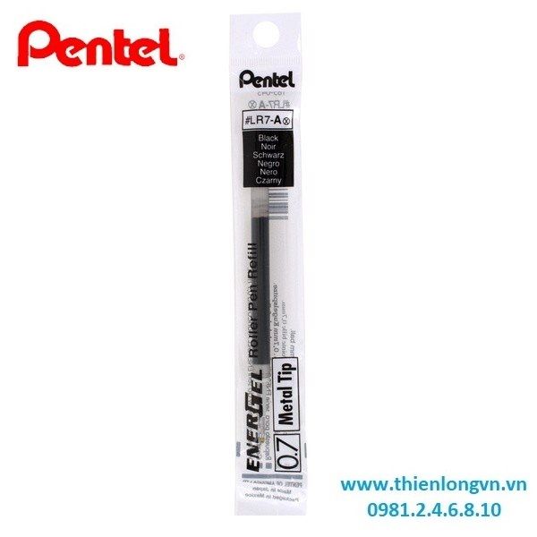 Ruột bút nước energel Pentel LR7 màu đen 0.7mm