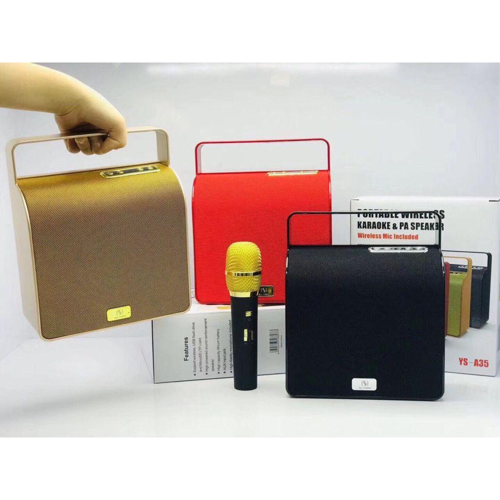 Loa karaoke bluetooth YS-A35 tặng 1 micro không dây