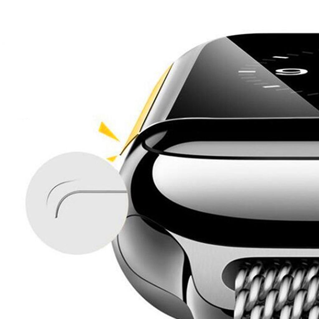 Screen Protector 40mm for iWatch 4 Scratch Resistant Full Coverage Protective Tempered Glass HD Film Glass Case with 3D Curved Edge Clear Cover
