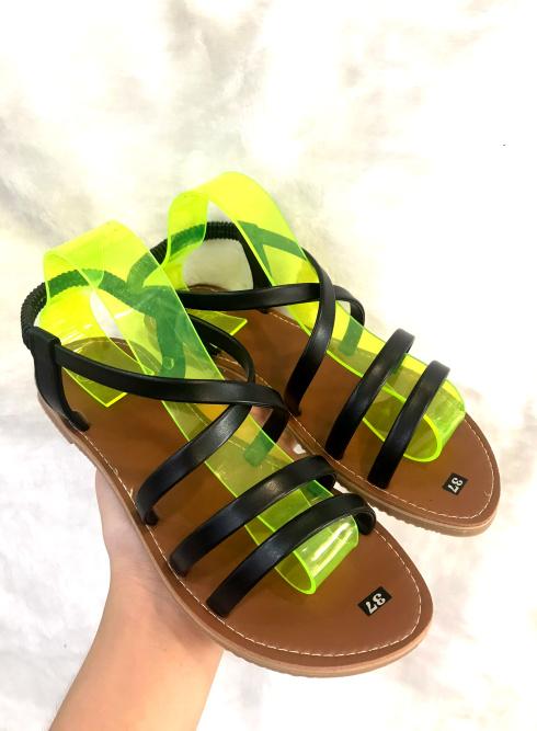 Sandal xẹp nữ bản dây trơn