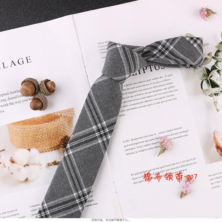 CÀ VẠT CÔNG SỞ, HỘI NGHỊ CHO THANH NIÊN, CÀ VẠT PHONG CÁCH HÀN QUỐC bản hẹp 6m chất liệu vải bông cotton