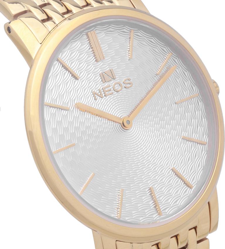 Đồng hồ NEOS N-40577M dây thép vàng