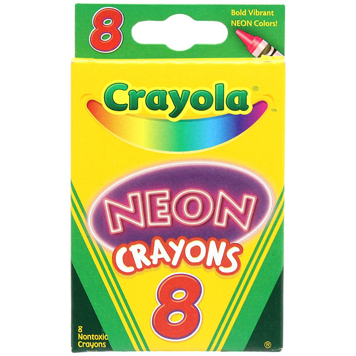 Hộp 8 Bút Sáp Màu Crayon Neon - Crayola 523418