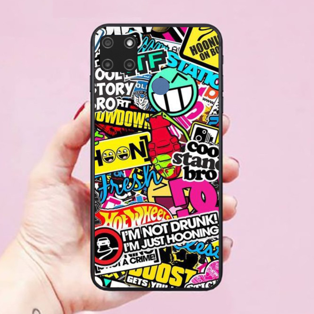 Ốp lưng điện thoại dành cho Realme C12 Hình Graffiti