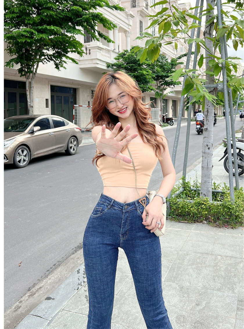 Quần ống loe dáng lở cá tính HQJeans mẫu thiết kế mới nhất