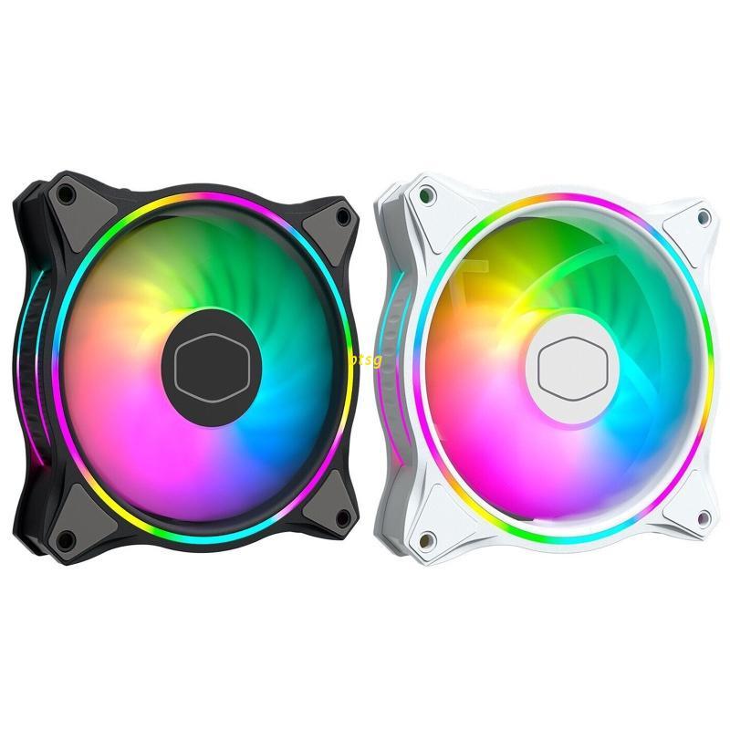 Quạt Tản Nhiệt Hai Vòng Nhẫn Có Đèn Rgb Mf120 Cho Pc