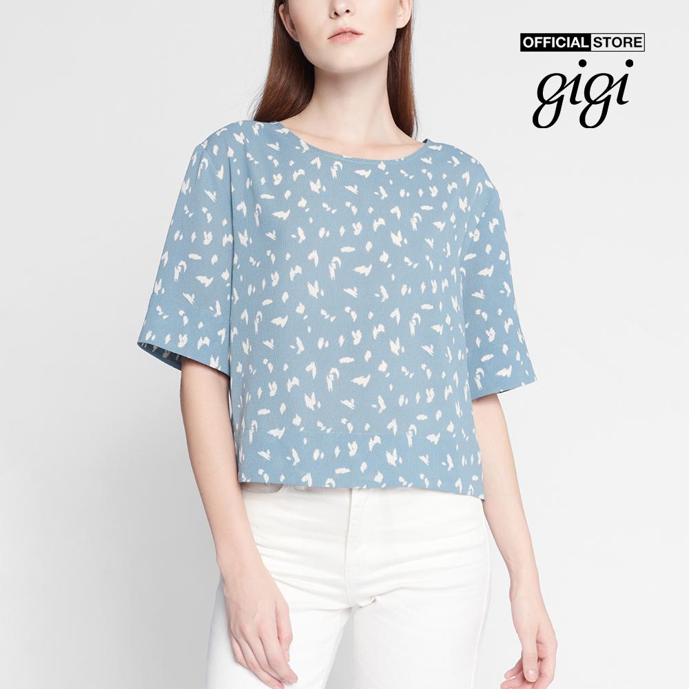 GIGI - Áo kiểu nữ phom suông tay ngắn Cut Out Back G11081202126