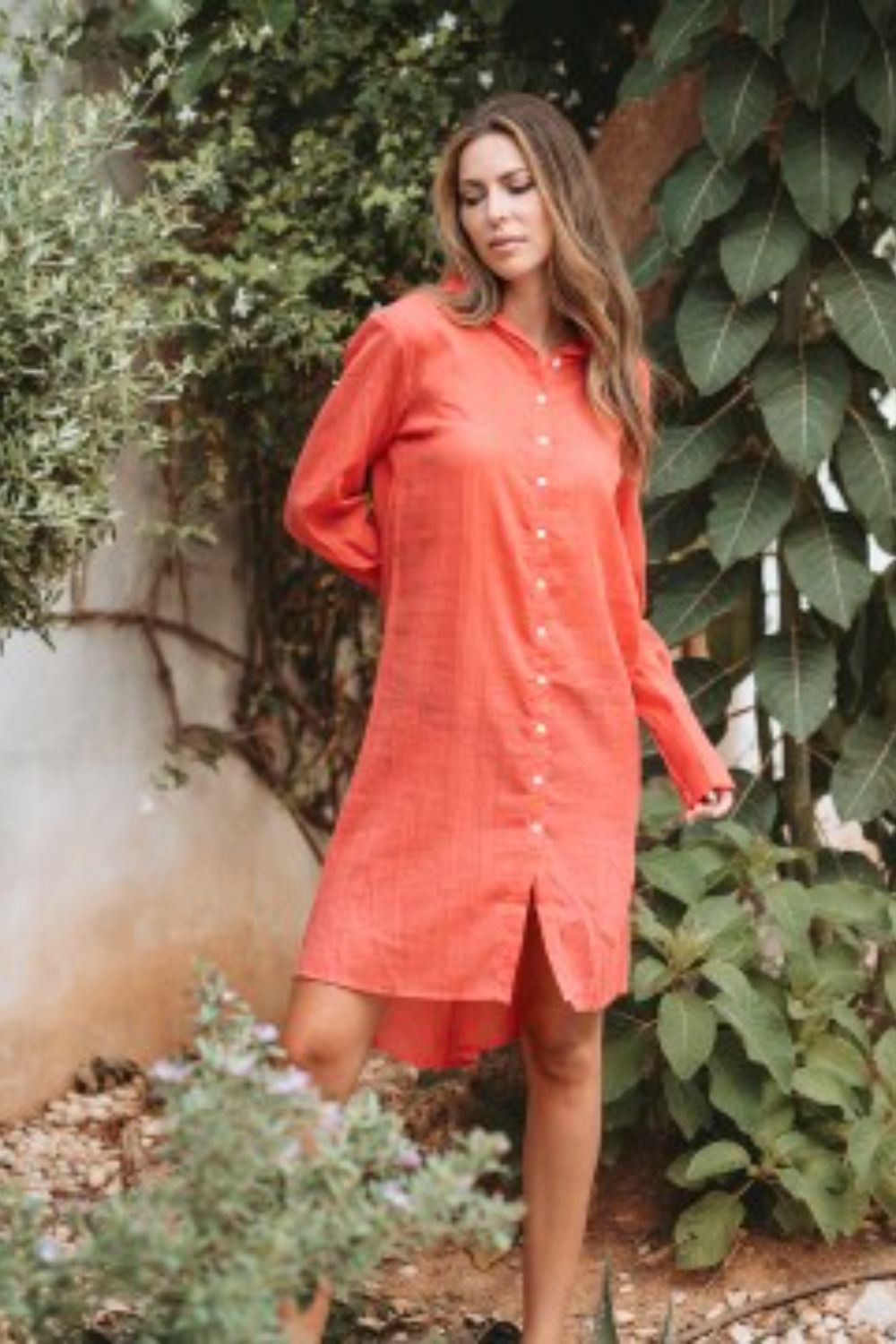 Maxi Sơ Mi Dài Tay Cotton Isla Bonita