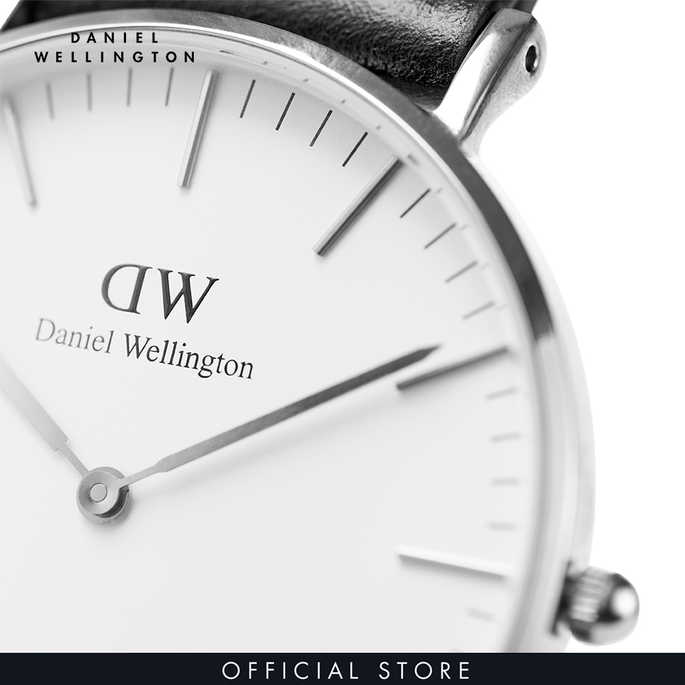 Đồng hồ Daniel Wellington dây vải nato - Classic Roselyn trắng-bạc