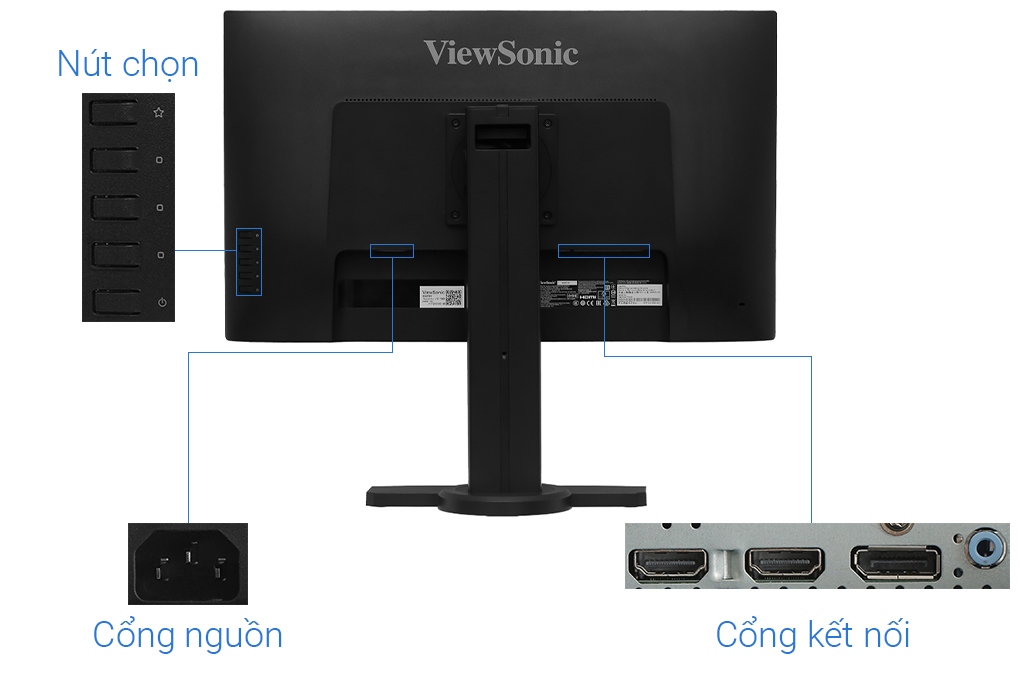 Viewsonic LCD Gaming XG2705 27&quot;F/1ms/144Hz/250cd2/HDMI/DP/Cáp HDMI/Đen - Hàng chính hãng