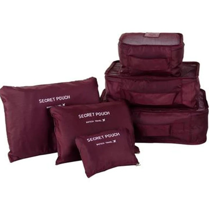 Bộ 6 Túi Du Lịch SECRET POUCH - Hàng chính hãng (Giao màu ngẫu nhiên)