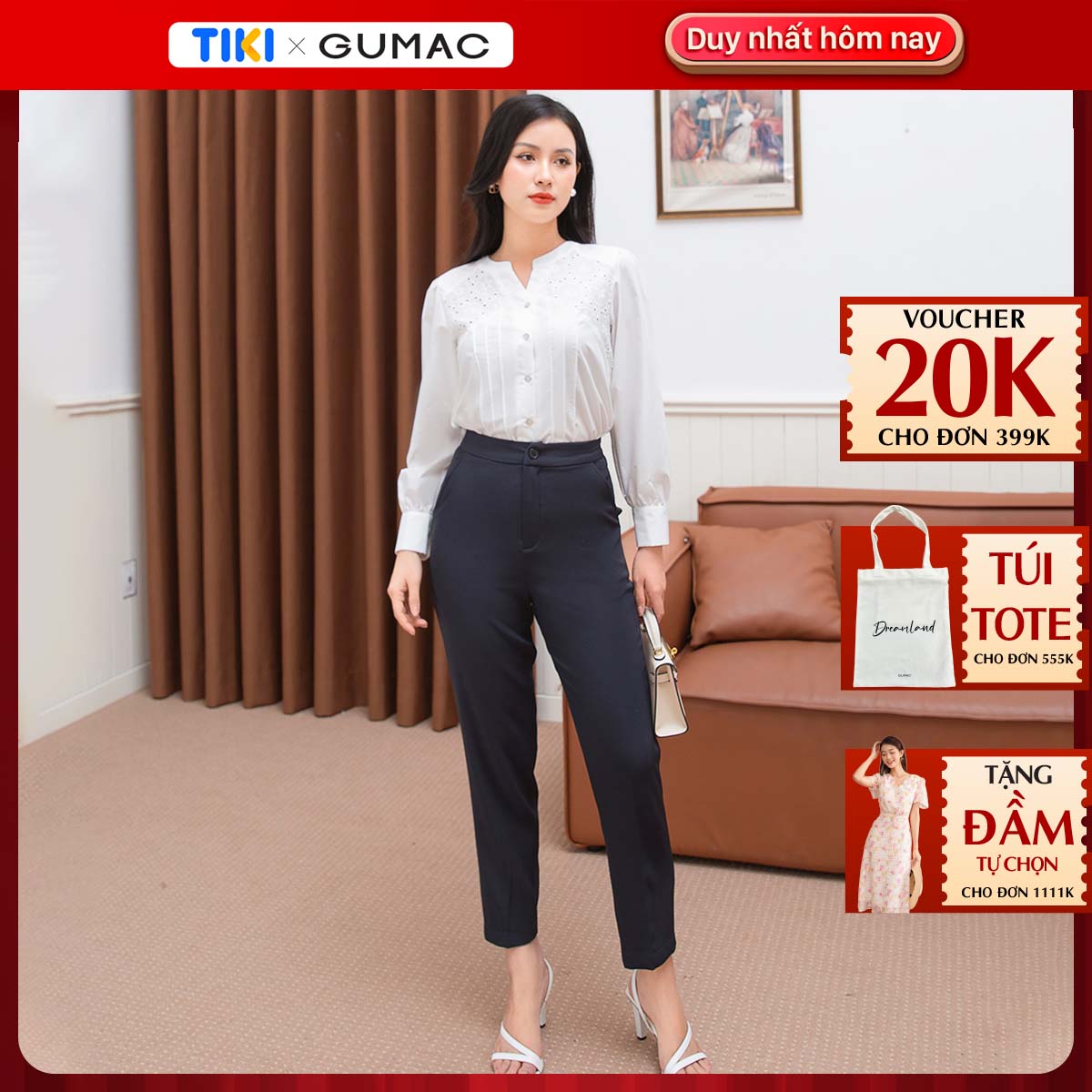 Quần tây cơ bản GUMAC QD09036